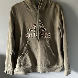 Women’a olive green ADIDAS hoodie